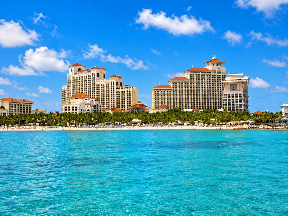 Baha Mar resort towers on Cable Beach Nassau Bahamas